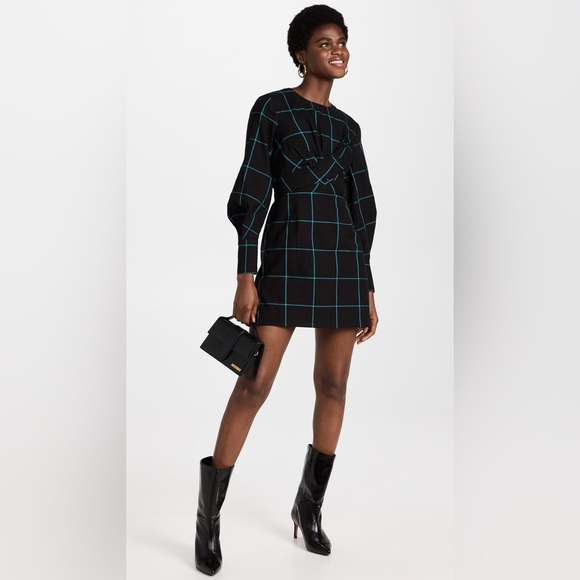 STAUD Dresses & Skirts - NWT STAUD Mini Crosshill Black Dress Size XL